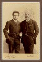 П. И. Чайковский и его ученик, виолончелист А. А. Брандуков. Париж, 1888 г. Фотография Ш. Ройтлингера - кликните по картинке!