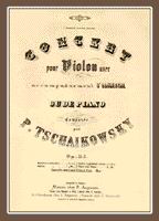 Обложка прижизненного издания Концерта для скрипки с оркестром, Op. 35