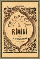 Обложка прижизненного издания симфонической фантазии 'Франческа да Римини', Op. 32 - кликните по картинке!